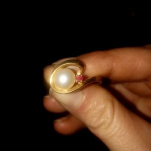14k gold purl ring